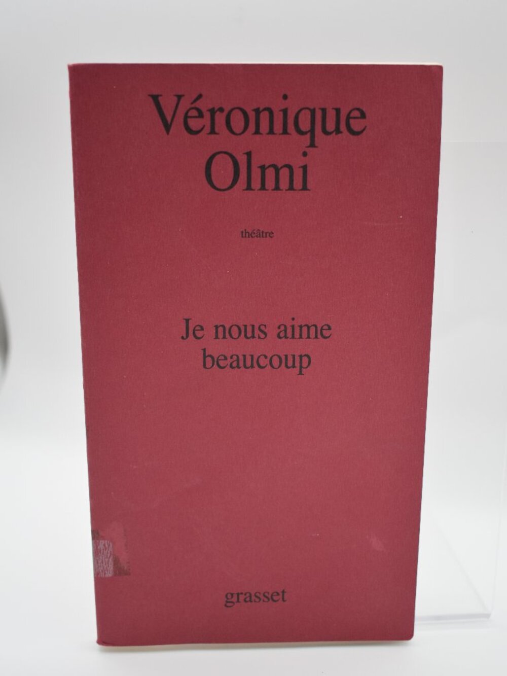 French Theatre Paperback Véronique Olmi Je Nous Aime Beaucoup with Personalizati
